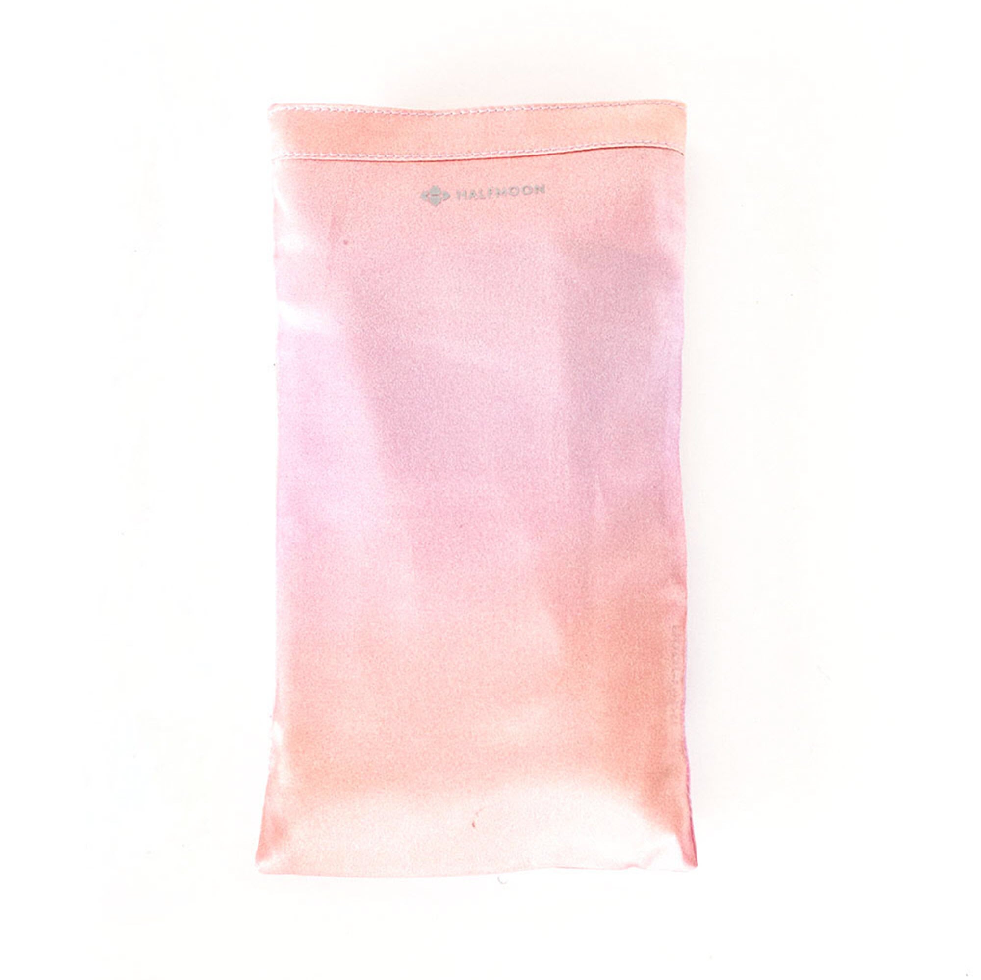 Halfmoon Crystal Collection Silk Eye Pillow in rose quartz